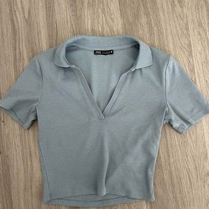 Blue Zara top size medium (M)